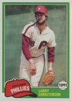 1981 Topps #346 Larry Christenson Double print Baseball Card