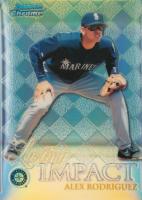 1999 Bowman Chrome Impact #I14 Alex Rodriguez Refractor Baseball Card