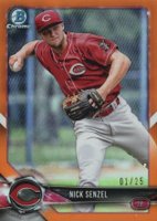 2018 Bowman Chrome Prospects #BCP250 Nick Senzel Orange Refractor Baseball Card