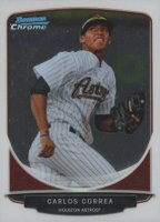 2013 Bowman Chrome Prospects #BCP100 Carlos Correa Baseball Card