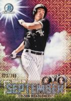 2023 Bowman Mega Box Chrome Sights on September #SOS6 Colson Montgomery Pink Refractor Baseball Card