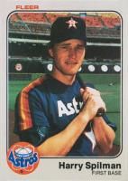 1983 Fleer #467 Harry Spilman Baseball Card