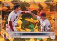 2022 Topps Chrome Sapphire Edition #159 Angels Gold Baseball Card
