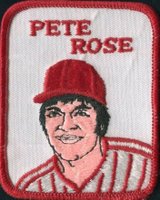 1978 Penn Emblem Co. Baseball Player Patches # Pete Rose Red Border Baseball Card
