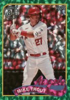 2024 Topps 1989 Topps Baseball #89B2-50 Mike Trout Series 2-Foil-Green Baseball Card