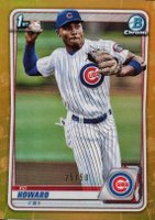 2020 Bowman Draft #BD98 Ed Howard Chrome-Gold Refractor Baseball Card