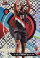 2023 Topps Finest #77 Scoot Henderson Checkerboard Basketball Card