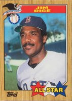 1987 Topps Tiffany #610 Jim Rice All-Star Baseball Card