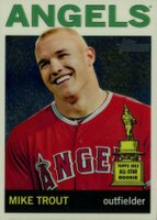 2013 Topps Heritage Chrome #HC10 Mike Trout Baseball Card