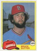 1981 Topps #838 Bruce Sutter Traded Baseball Card