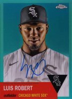2022 Topps Chrome Platinum Anniversary Autographs #LR Luis Robert Aqua Refractor Baseball Card