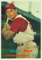 1957 Topps #157 Wally Post Baseball Card