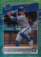 2020 Panini Donruss Optic #37 Bo Bichette Green Dragon Choice Baseball Card