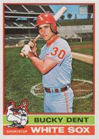 1976 Topps #154 Bucky Dent Baseball Card