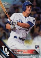 2016 Topps Chrome #150 Corey Seager Refractor Baseball Card