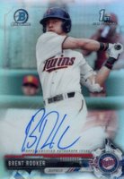 2017 Bowman Draft Chrome Draft Picks Autographs  #CDABR  Brent Rooker Refractor Baseball Card