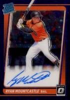 2021 Panini Donruss Optic Rated Rookie Signatures #RRSRM Ryan Mountcastle Purple Stars Baseball Card