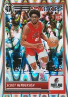 2023 Panini Hoops Premium Stock #137 Scoot Henderson Seismic Prizm Basketball Card