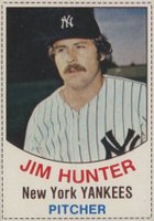 1977 Hostess #79 Jim Hunter Hand Cut Baseball Card
