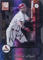 2001 Donruss Elite #156 Albert Pujols Turn of the Century-Autograph Baseball Card