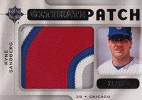 2009 Ultimate Collection Ultimate Patch #UPSA Ryne Sandberg Baseball Card