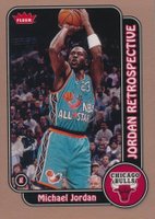 2008 Fleer Jordan Retrospective #MJ-17 Michael Jordan Basketball Card