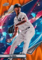 2022 Topps Cosmic Chrome #48 Luis Gil Orange Galactic Refractor Baseball Card