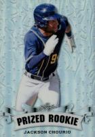 2023 Leaf Special Release Metal Prized Rookie #PR37 Jackson Chourio Silver Baseball Card