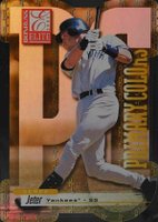2001 Donruss Elite Primary Colors #PC-5 Derek Jeter Yellow Die-Cut Baseball Card
