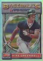1993 Finest #197 Mike Greenwell Refractor Baseball Card