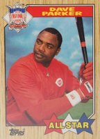 1987 Topps Tiffany #600 Dave Parker All-Star Baseball Card