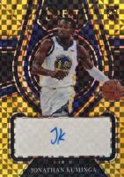 2021 Panini Select Rookie Signatures #RSJKM Jonathan Kuminga Gold Prizm Basketball Card