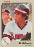 1983 Fleer #81 Rod Carew Baseball Card