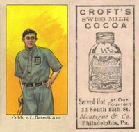 1909 Croft's Cocoa # Ty Cobb Baseball Card