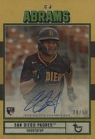 2022 Topps Brooklyn Collection Autograph #CA CJ Abrams Gold Baseball Card