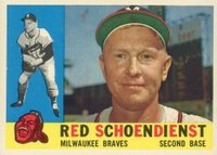 1960 Topps #335 Red Schoendienst Baseball Card