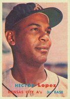 1957 Topps #6 Hector Lopez Baseball Card