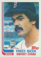 1982 Topps #355 Dwight Evans Blackless Baseball Card