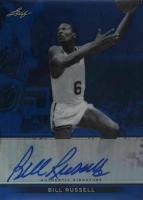 2012 Leaf Metal Autographs #BABR1 Bill Russell Holo Blue Basketball Card