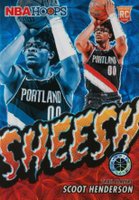 2023 Panini Hoops Premium Stock Sheesh #23 Scoot Henderson Premium Red Prizm Basketball Card