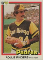 1981 Donruss #2 Rollie Fingers Baseball Card