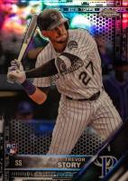 2016 Topps Chrome #45 Trevor Story Black Refractor Baseball Card