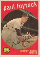 1959 Topps #233 Paul Foytack Baseball Card