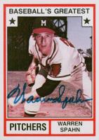 1982 TCMA Baseball's Greatest Pitchers #7 Warren Spahn Baseball Card