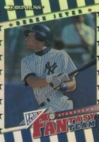 1998 Donruss Fantasy Team #18 Derek Jeter Die-Cut Baseball Card