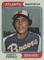 1974 Topps #374 Marty Perez Baseball Card