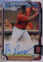 2015 Bowman Chrome Autograph Prospect #RD Rafael Devers Refractor Baseball Card