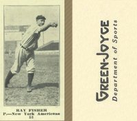 1916 Green-Joyce #58 Ray Fisher Baseball Card