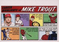 2022 Topps Heritage 1973 Topps Comics #73TC1 Mike Trout Baseball Card