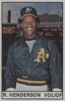1982 All-Star Game Program Inserts-Hand Cut # Rickey Henderson Baseball Card
